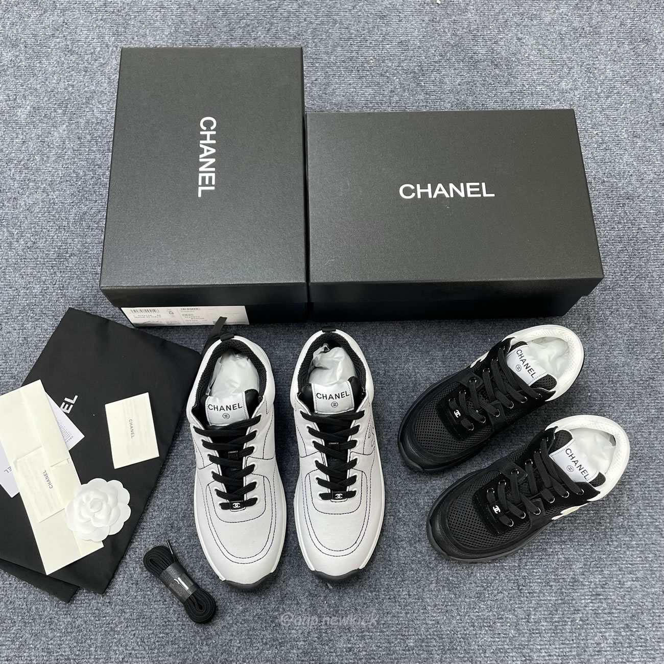 Chanel Low Top Trainer Black White G38299 Y55720 K3845 (4) - newkick.app